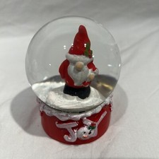 Christmas 2.5" Snow Globe Santa Red White Merry Christmas Collection joy