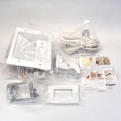 Legrand Behind, Hidden, In-Wall TV Power Kit Complete All parts New Open Box - Picture 2 of 6