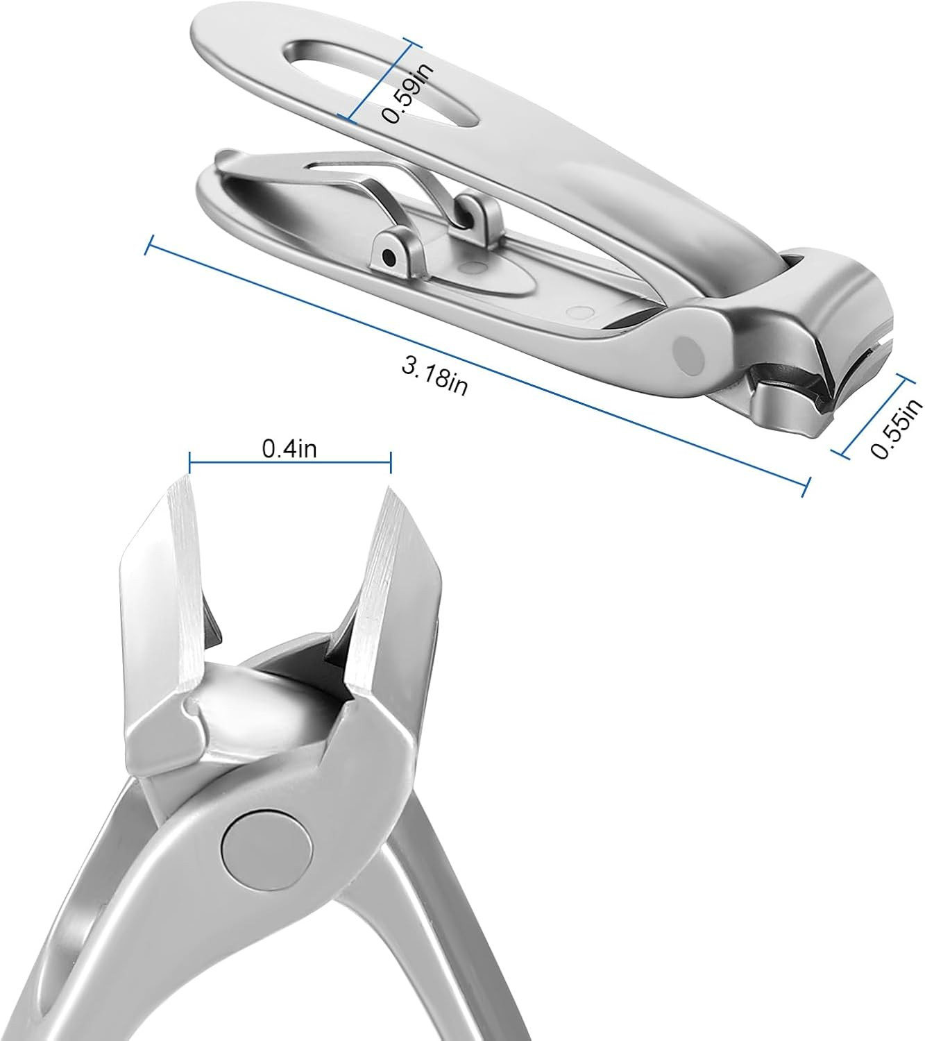 Nail Clippers with Nail File for Ingrown Toenails, 10Mm Wide Jaw Opening, Ultra 