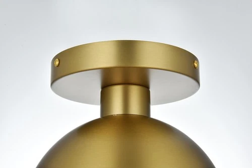 Elegant Lighting LD6050 Eclipse 8"W Semi-flush Globe Ceiling - Chrome - Picture 5 of 12