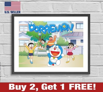Doraemon Poster 18'' x 24'' Print Anime Wall Art
