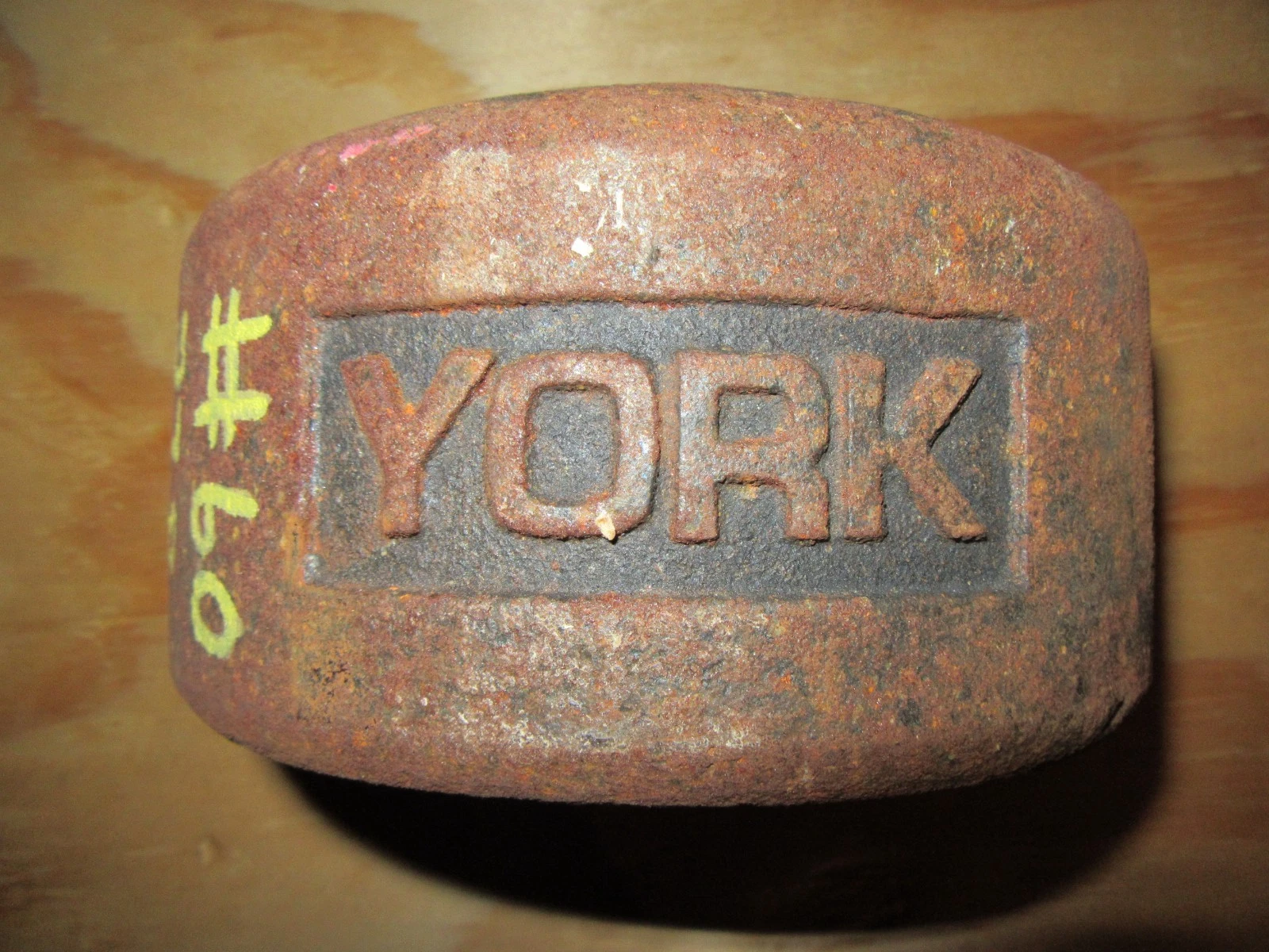 YORK Legacy Half 60 Pound Blob Grip YORK Side 1st Generation