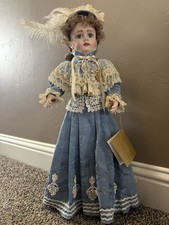 22  FRANKLIN MINT WALKURE VICTORIAN HEIRLOOM HONEYMOON DOLL. Perfect condition 