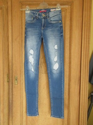 Vingino Ripp off Jeans Flex Fit Modell Bianca neuwertig 12 Jahre Größe 152