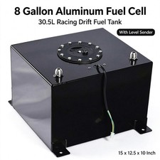 30.5l 8 Gallon Aluminum Level Racing Sender Drift Fuel Cell Gas Tank Sliver New