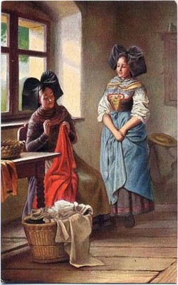 20033568 - Trachten, Frauen, Handarbeit, No. 341,F.E.D. Kind um 1910/20