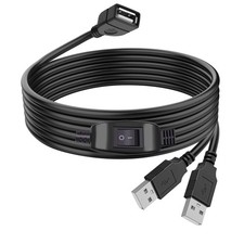 USB Splitter 1 In 2 Out Printer Cable For Two Computers Dual Male To Female