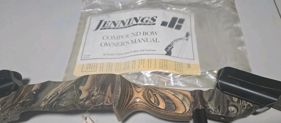 Novo Vintage Jennings Quest Camuflagem Arco Composto de Carbono 29" Comprimento de Desenho 70 LBS Desenho - Imagem 2 de 4