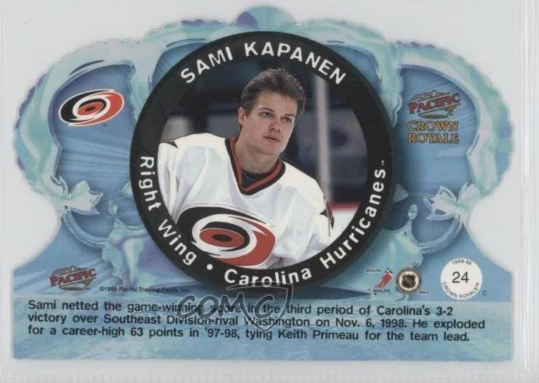 1998-99 Pacific Crown Royale Sami Kapanen #24 - Image 2 of 2