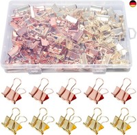 100 StüCk Foldback Klammern 19Mm Binder Klammern Klein Foldback Clips Gold Und