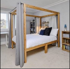 Four Poster Double Bed Without Mattress
