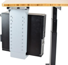 CPU1 Adjustable under Desk Computer Mount, 360  Swivel Steel CPU Holder PC Holde