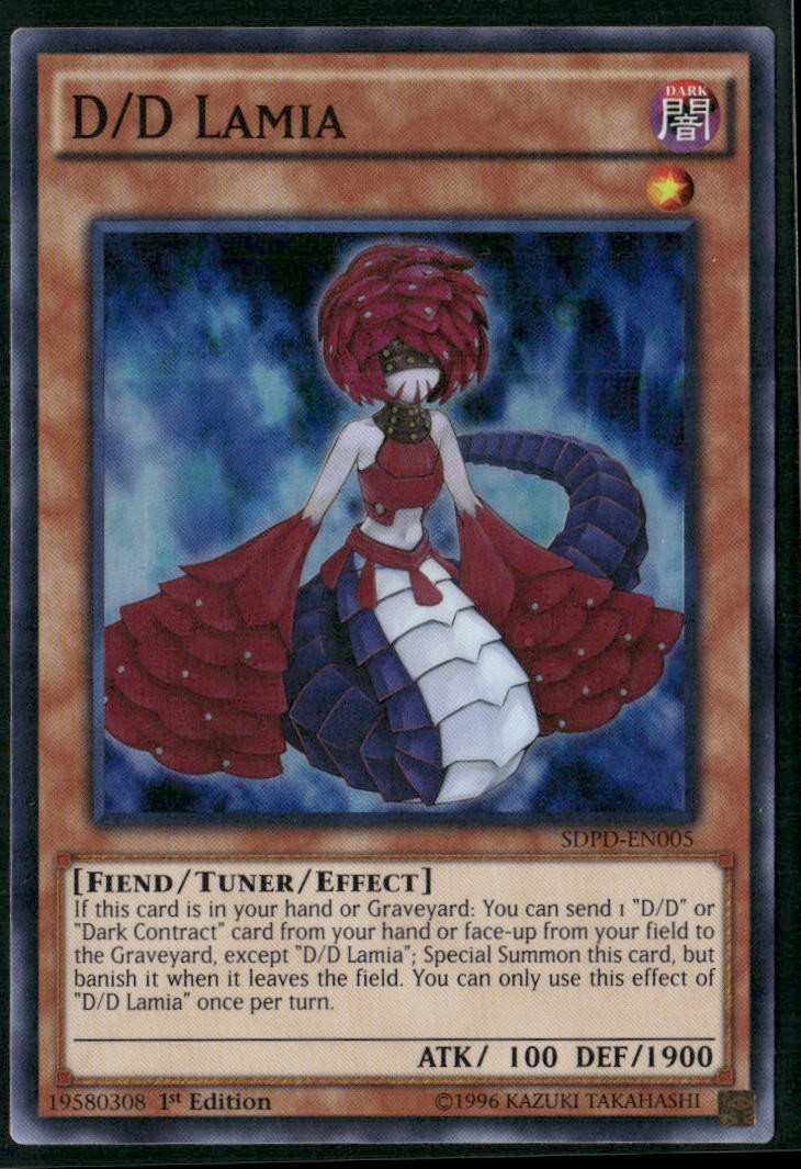 D/D Lamia SDPD-EN005 Structure Deck: Pendulum Domination Yu-Gi-Oh 1st Edition LP
