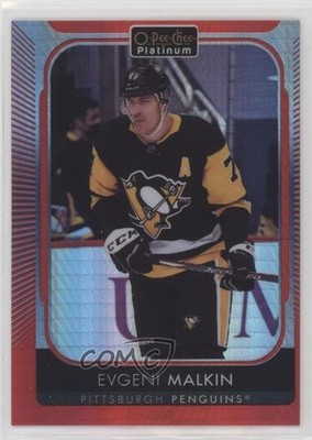 2021-22 O-Pee-Chee Platinum Red Prism 163/199 Evgeni Malkin #8 0hw2