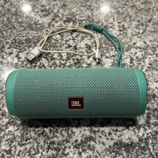 JBL Flip 4 Waterproof Portable Bluetooth Speaker - Teal Tested Working