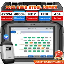 2025 USED XTOOL D9MAX Auto Diagnostic Tool J2534 ECU Programming Key Programmer
