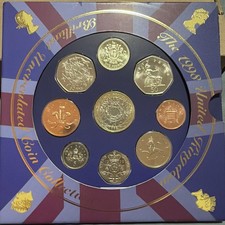 1998 ROYAL MINT GENUINE BRIGHT UNCIRCULATED NINE COIN YEAR SET  