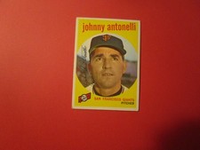 1959   TOPPS#377  JOHNNY ANTONELLI   GIANTS     EX+/EXMT
