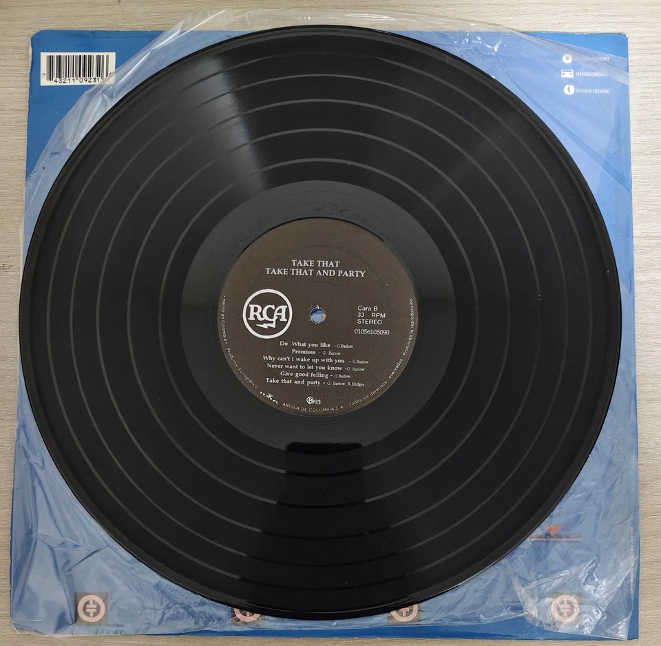 Take That- Take That & Party EX Robbie Williams 1992 Vinyl Pop Promo Copy - Image 3 of 3