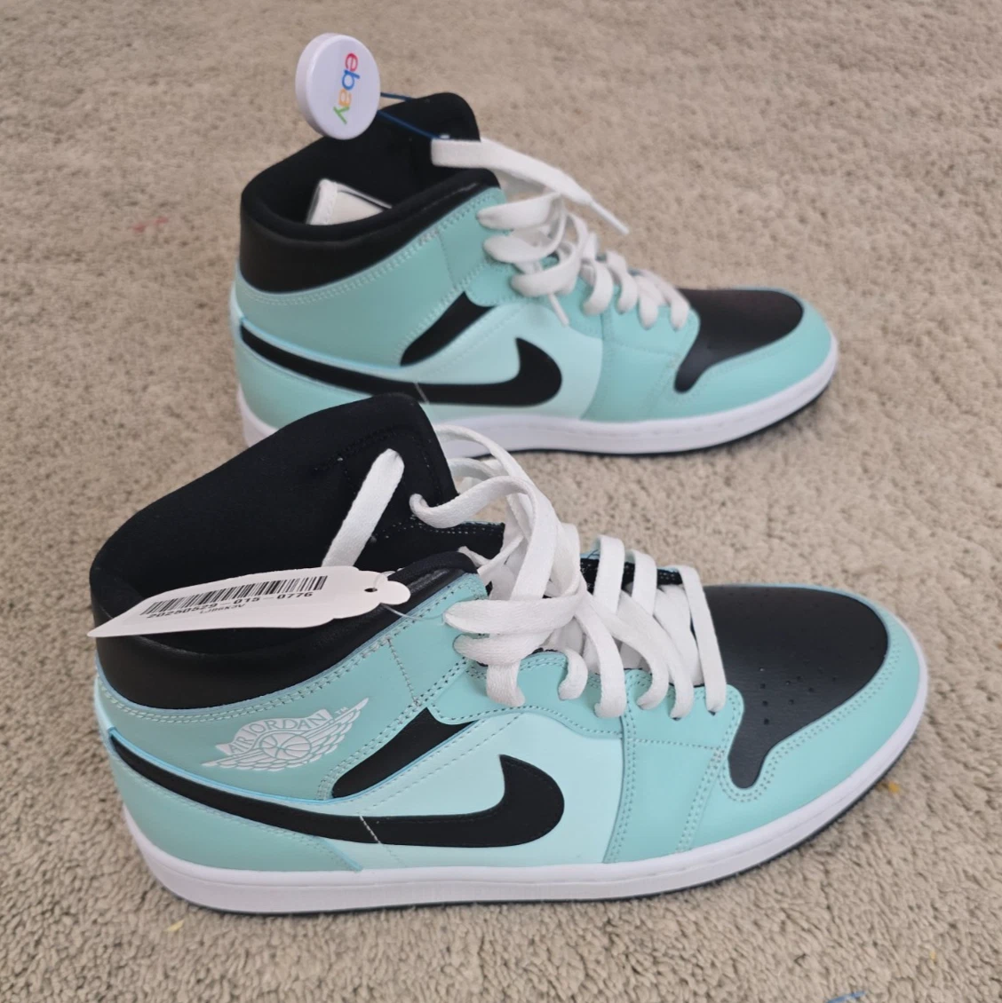 Nike Air Jordan 1 Mid Teal White Aqua Blue Men’s Size 8.5 Basketball‎ Shoes SB11 Jordan 1 Mid Aqua | eBay main image 2