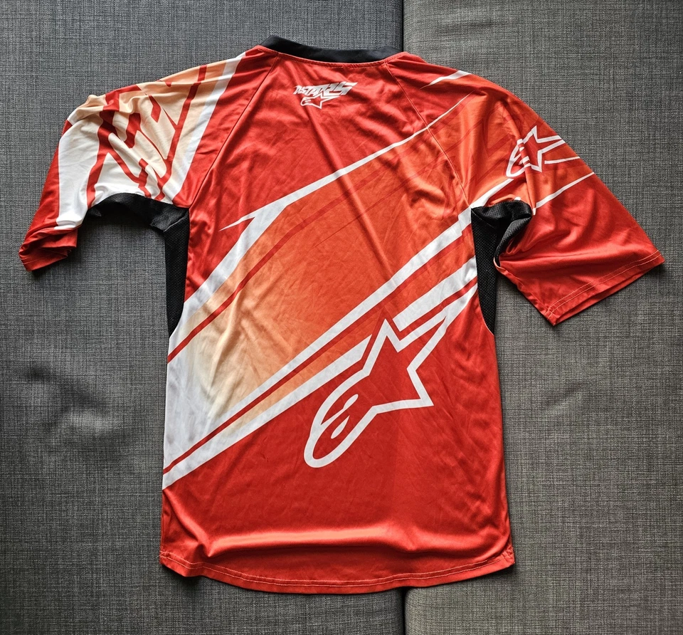 Alpinestars Descenso Motocross Vista Jersey Manga Corta Montar Camisa Talla M Foto 2 de 4