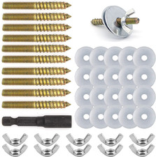 Bird Cage Hardware - 10 Sets of Screws, Washers, Wing Nuts  Drill Tool