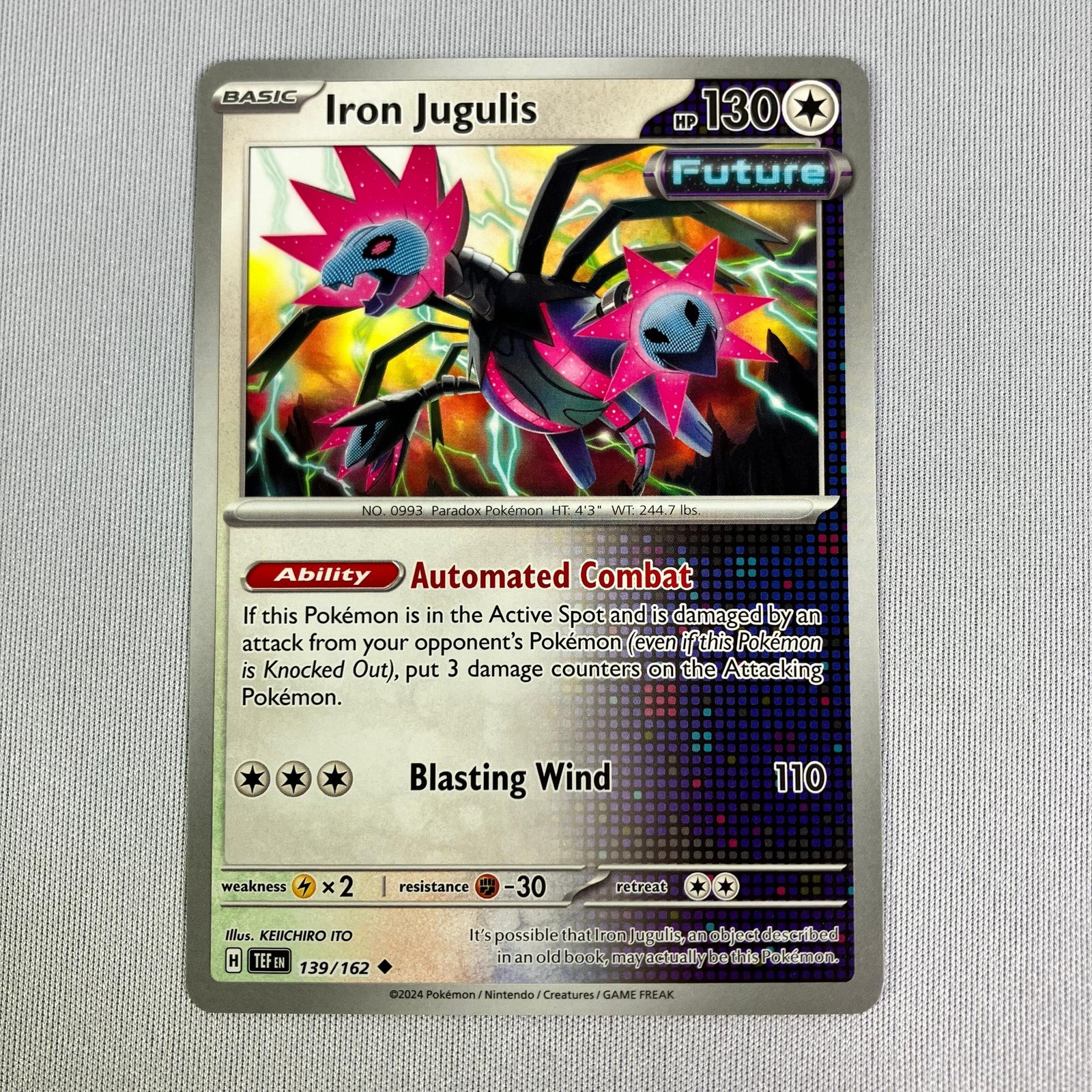 Iron Jugulis 139/162 Uncommon Temporal Forces Pokemon Near Mint
