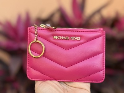 Michael Kors Jet Set Travel SM Coin Pouch Card ID Key Holder
