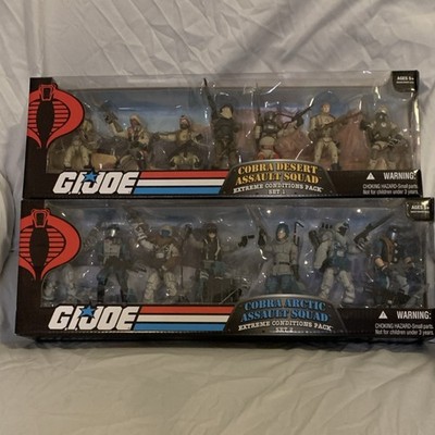 G.I. JOE COBRA DESERT & ARCTIC ASSAULT SQUAD EXTREME CONDITIONS PACK SET