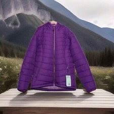 DSG Girls Puffer Jacket Winter Insulated Grape Candy Coat - Size XL NWT 60