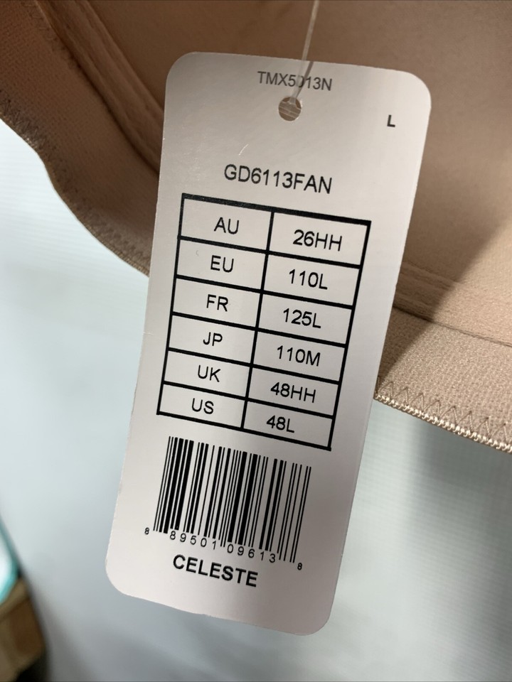 GODDESS Women's Plus Size Full Coverage Bra Classic 48L Full Figure