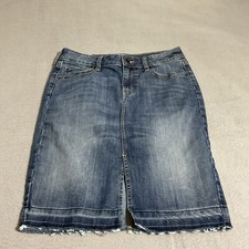 Gap Jeans Blue Denim Pencil Skirt Womens Size 4/27 Medium Wash Y2K