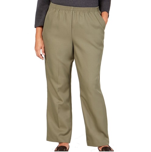 Karen Scott Womens Plus 0X Olive Sprig 