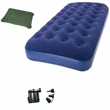 Zaltana Twin Size Air Mattress with DC air Pump & Inflatable Pillow Combo