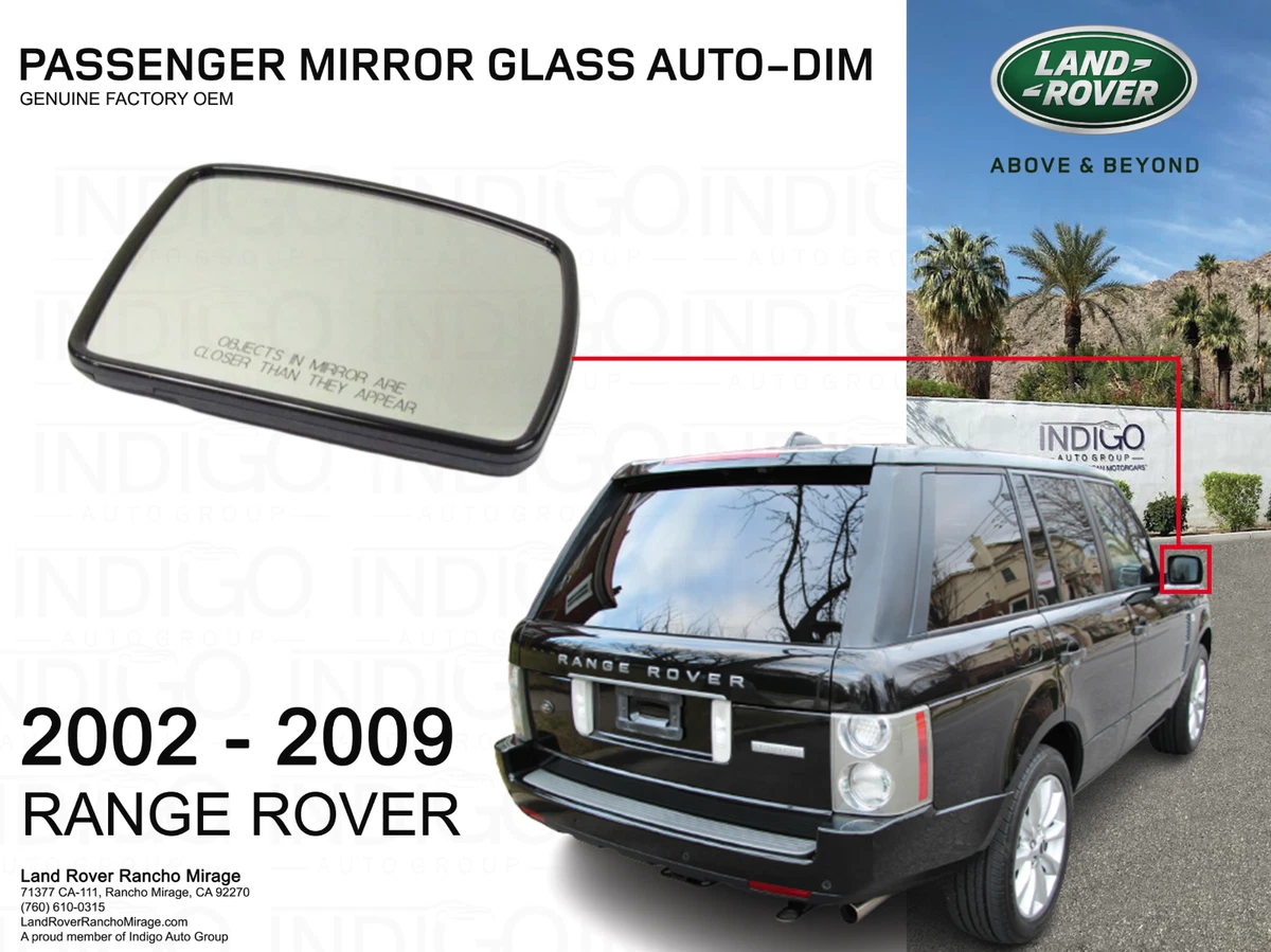 NEW LR RANGE ROVER 3 L322 FRONT RIGHT DOOR MIRROR GLASS LHD 