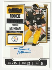 2023 Panini Contenders Auto Tanner Morgan Steelers Rookie Ticket #280 RC