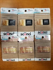 6 Packs of 18: Scunci No Damage Hair Color Match Blonde Hair Ties (8817) R7P7a