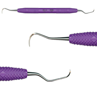 PDT Cruise Line H5-L5 DE Curette / Scaler with Purple Round Handle. Large 3/8''