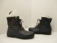 SPERRY Avenue Duck Boots Blue Gray Lace Up Waterproof Duck Boots Youth Size 5