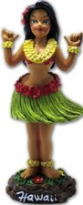 Mini Shaka Hula Girl Dashboard Doll