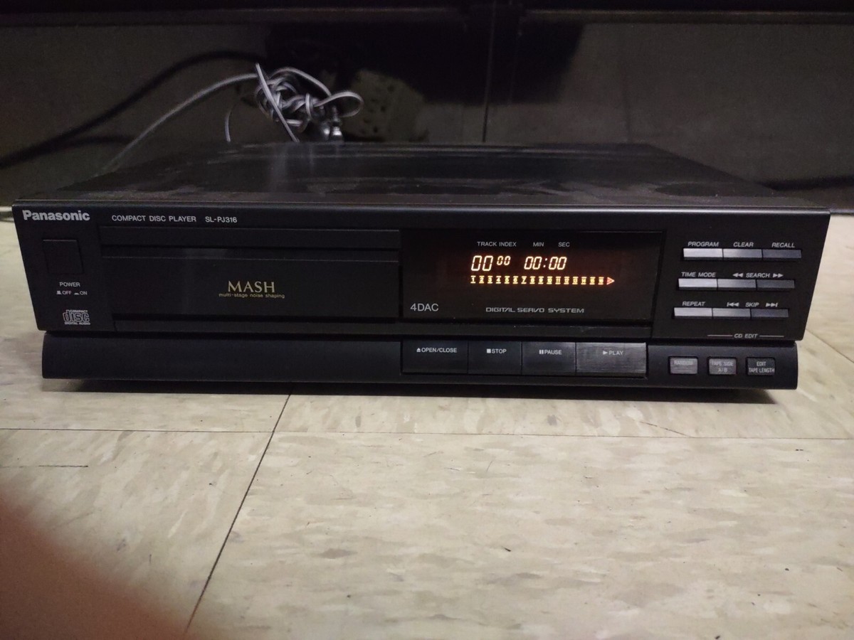 Panasonic SL-PJ316 MASH 4DAC Digital System CD Player TESTED WORKS