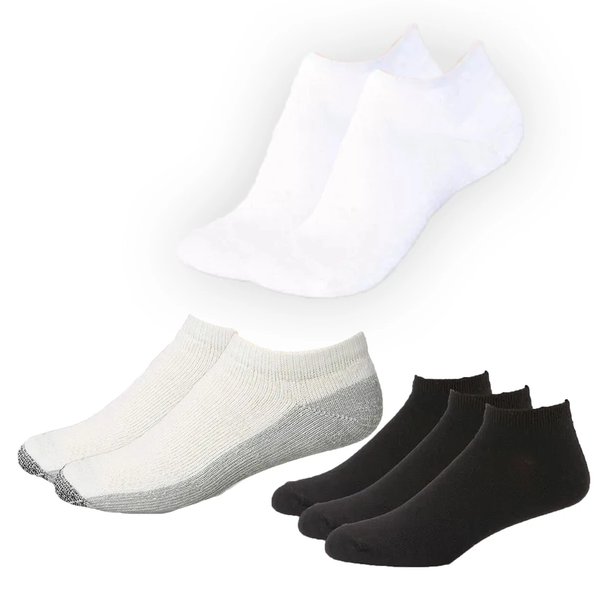 Calcetines de entrenamiento para mujer suaves acolchados de algodón ricos calcetines al tobillo deportivos o informales 4-7