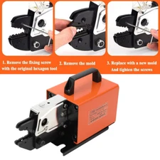 AM-10 Pneumatic Wire Terminal Crimping Machine Air Powered Crimp Tool Crimper US