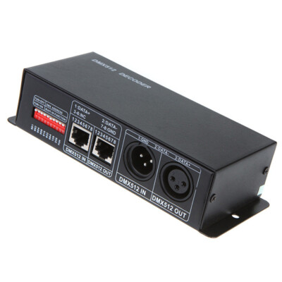 3 Channel DMX Decoder RGB PWM Dimmer Driver LED Strip Light Controller NEW