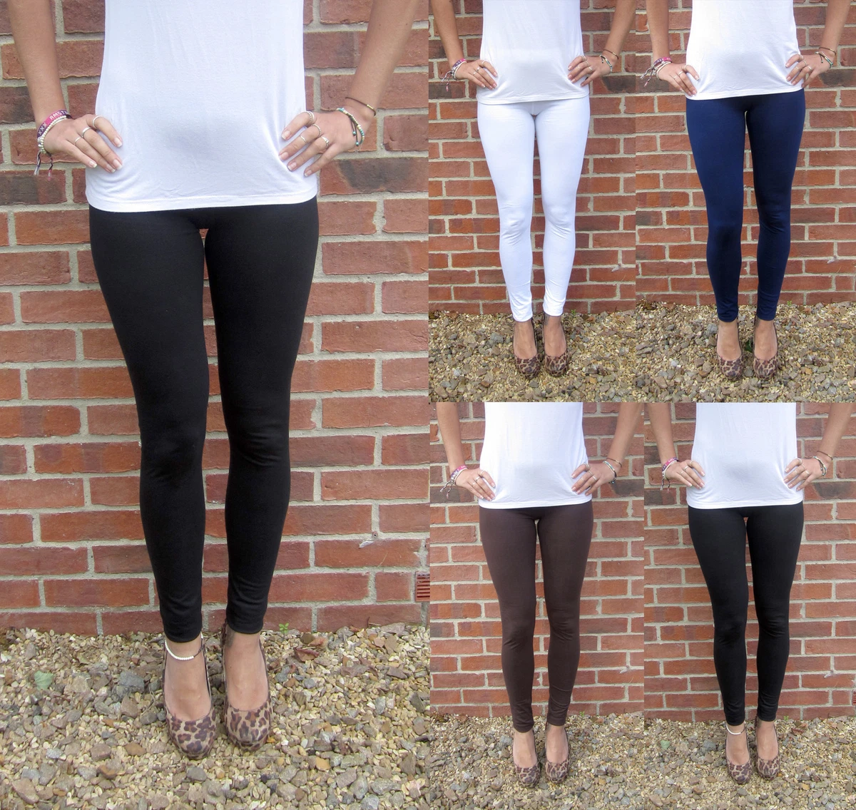 EXTRA LONG Tall Leggings HIGH WAIST Cotton UK 8 10 12 14 16 18 20 22 24 26  28 * 