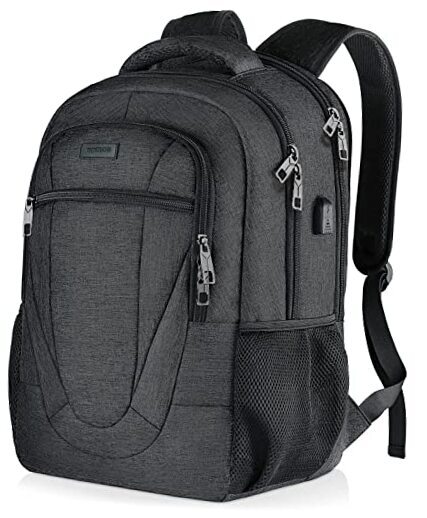17.3 Inch Black Travel Laptop Backpack for School - Extra Large 17 Inch