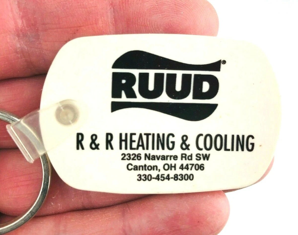Ruud Ru0026R Heating Cooling Keychain Vintage Canton Ohio HVAC Navarre *Qc17 |  eBay