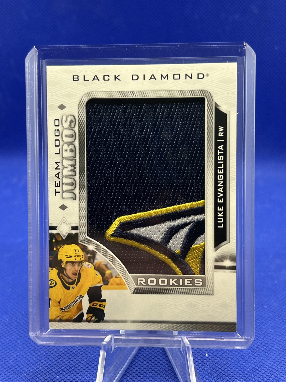 Luke Evangelista 2023-24 Black Diamond Rookies Team Logo Jumbos #RTL-LE