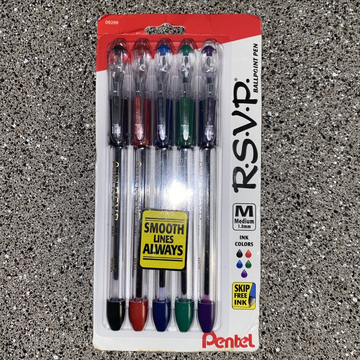 Pentel RSVP Fine Line Point Pens Assorted In, Latex Free, Pack Of