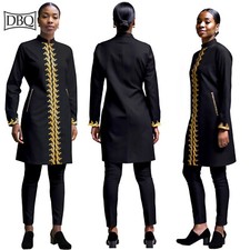 Women s Suit Gold Embroidery Blazer and Pants Set Traditional African Clothes